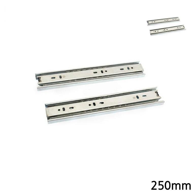 서랍레일 35mm x 250mm 가구철물 서랍부품 옷장서랍레일