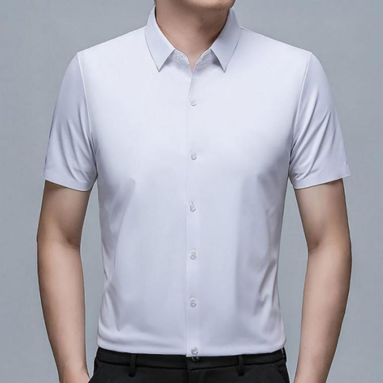 남성 여름 직장인 구김없는 캐주얼 세미 와이 셔츠 남방