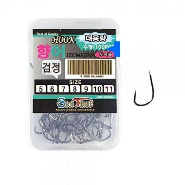 바늘 무미늘 훅 100pcs 낚시