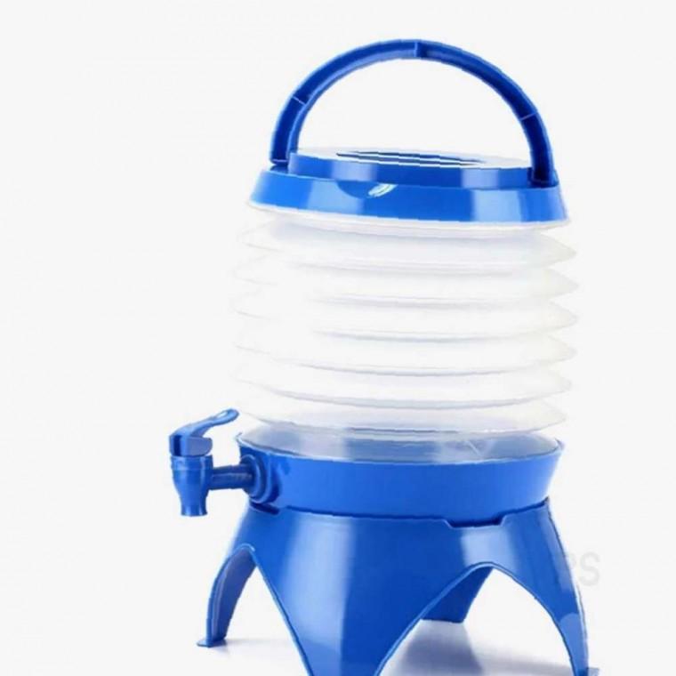 접이식물통 5.5L 그린 캠핑물통저그 워터저그수도꼭지 캠핑물통 접이식워터저그 캠핑용워터저그