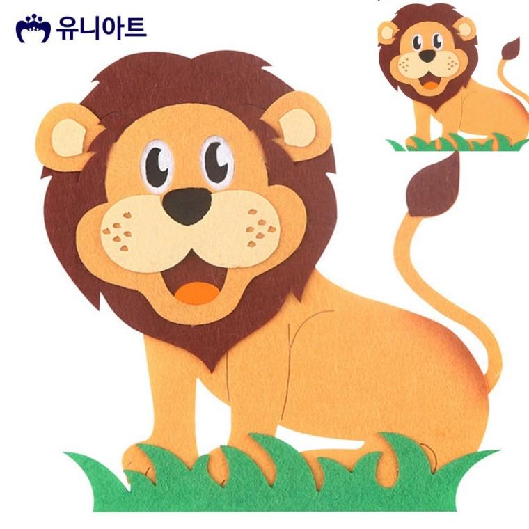 사자 2번 신형 만들기체험 유아만들기 미술만들기