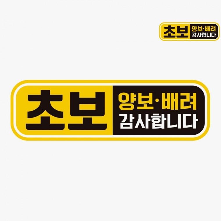 차량스티커 초보운전자석 특이한차량스티커 초보운전스티커탈부착
