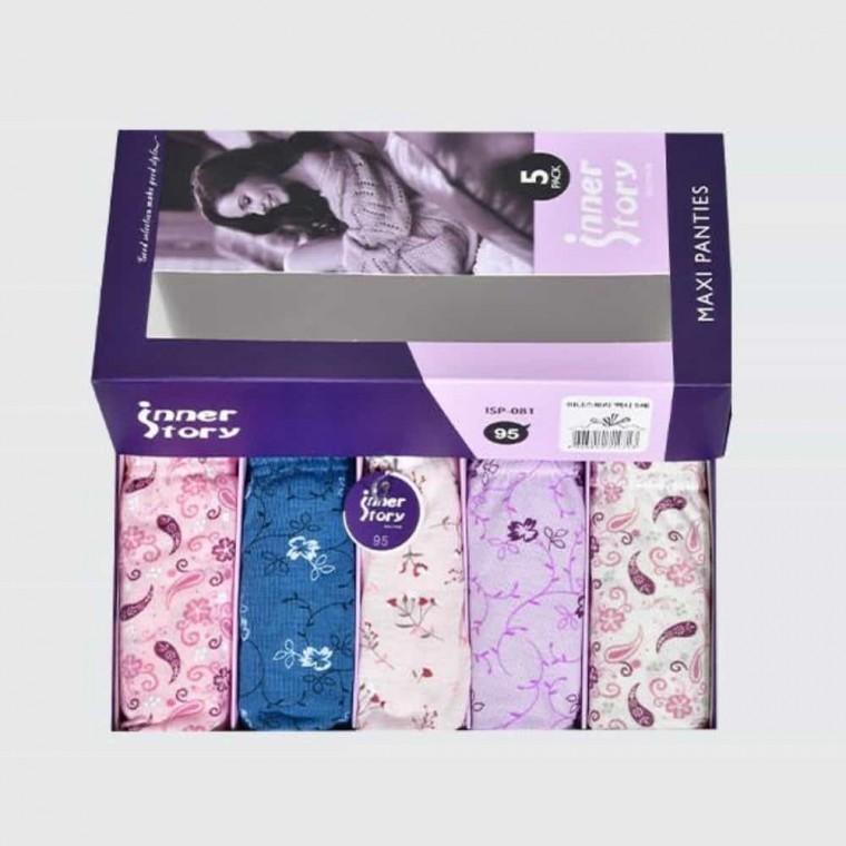 여성팬티5P 여성삼각팬티 흰팬티 여성면팬티