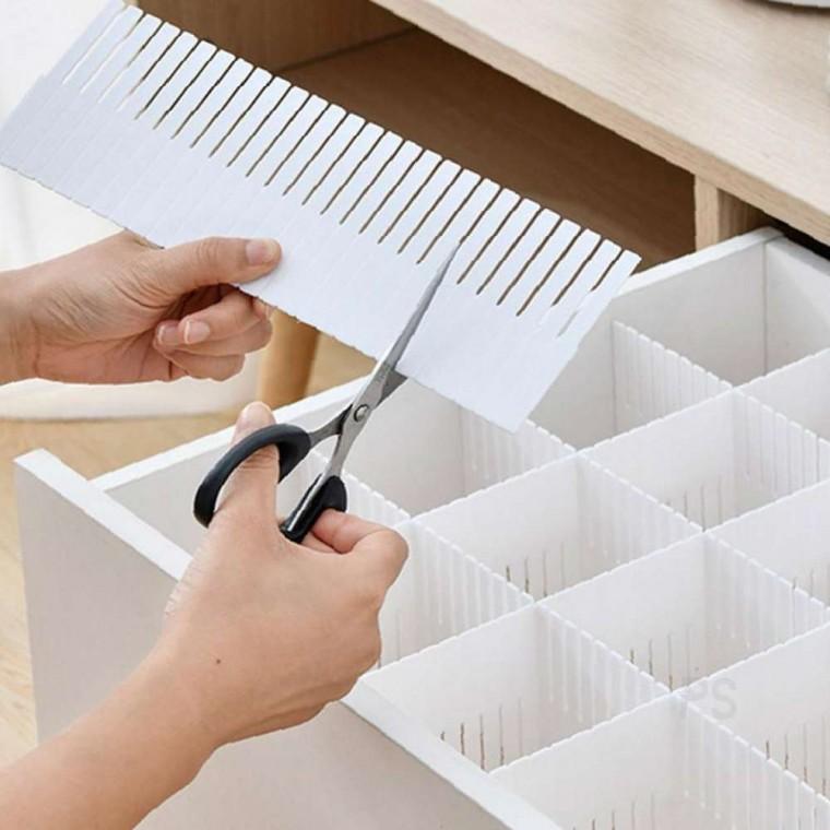 잘라쓰는 칸막이 38x7cm 4p 수납장칸막이 칸막이속옷정리함 속옷보관함칸막이 속옷보관함파티션 서랍칸막이