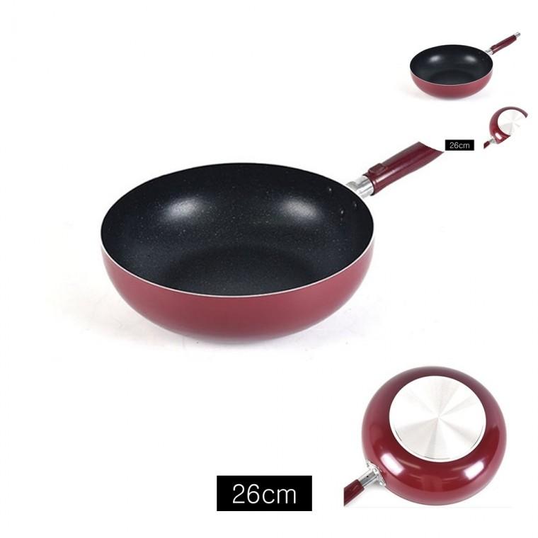 마블 코팅 튀김팬 26cm 웍팬 식당용궁중팬 코팅팬