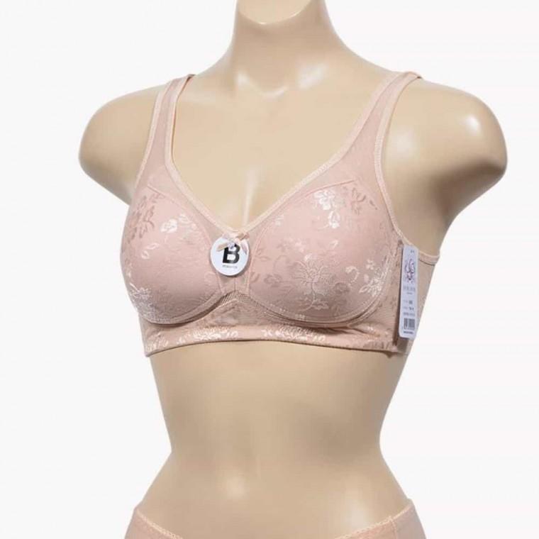 B컵 브라탑 플라워자수 B컵브라 조끼형브라