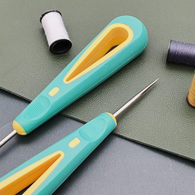가죽 공예 송곳 직선형 구멍뚫기 수선 펀칭 바늘 라탄공예 송곳바늘 가죽공예도구 가죽도구 공예용송곳