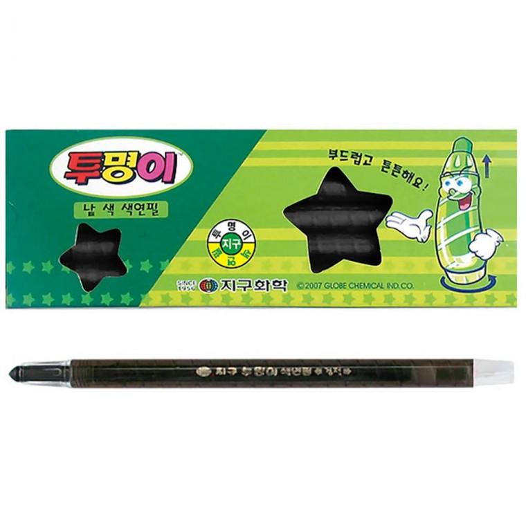 지구 화학 투명이 낱색 색연필 (12 자루) 1다스 (검정)