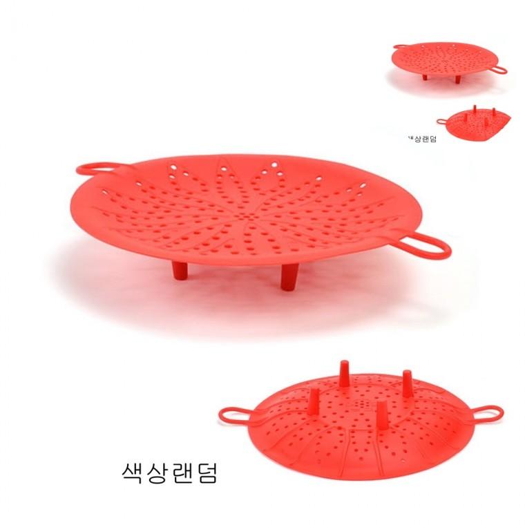 실리콘 찜기 25cm 색상랜덤 찜기깔판 야채찜기 만두찜기