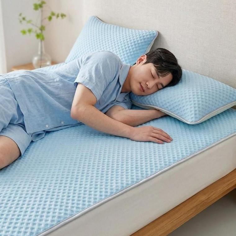 여름 냉감패드 침대패드 시원한 쿨링 베개커버 침구 세트