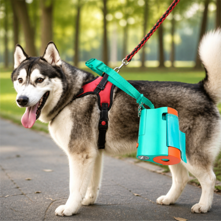 반려견 배변봉투 LED 디스펜서 고양이 산책 똥봉투 케이스