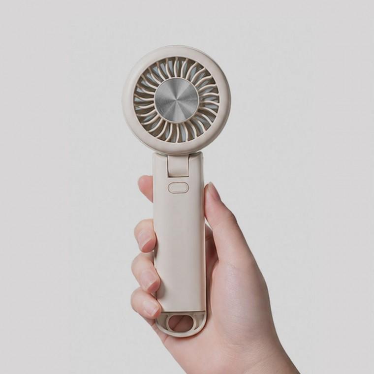 [GS마켓] 3단 풍속 휴대용 미니 선풍기 접이식 C Type USB 충전 저소음 핸디선풍기