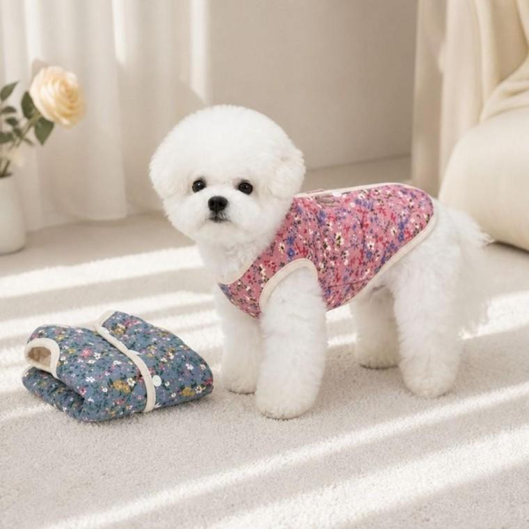강아지 의류 반려견 댕댕이 패딩 조끼 겨울 옷 아우터