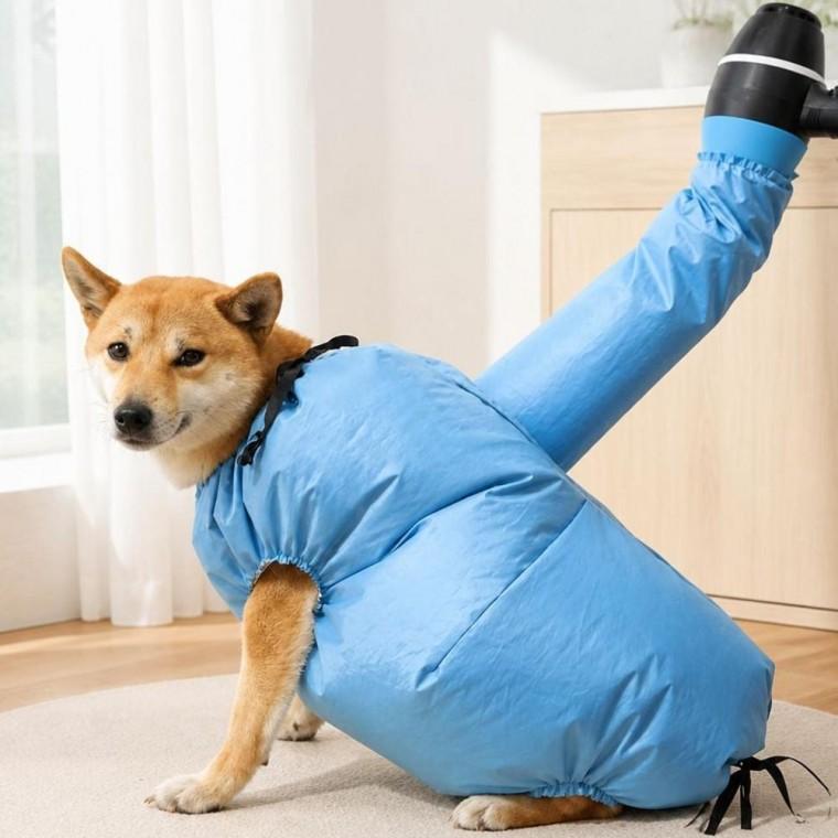 반려동물 애견 펫 드라이룸 건조복 애완견 드라이 가운 목욕