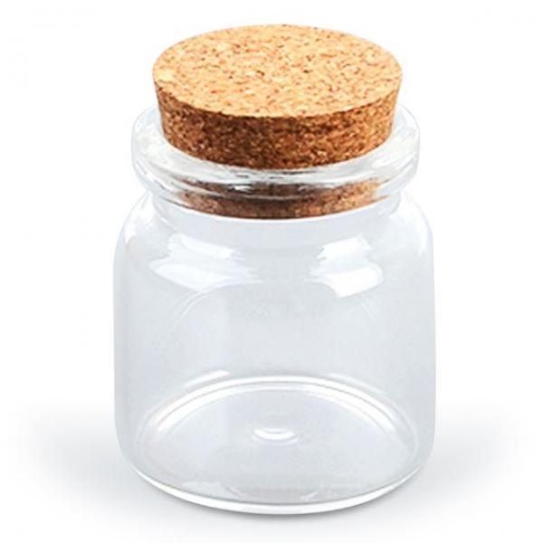 코르크 마개 유리병 37x40mm 20ml 원형 수납 보관병