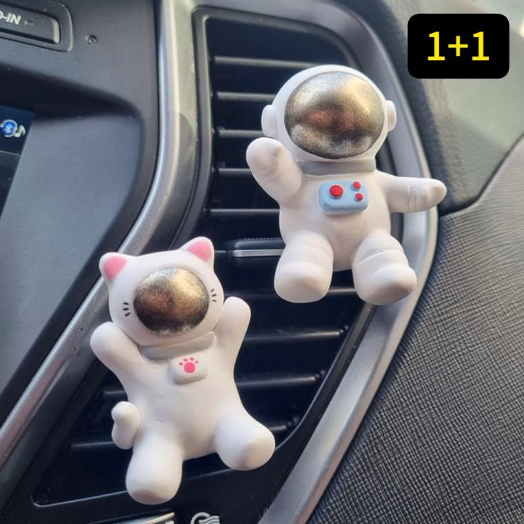 차량용 디퓨저 우주인 고양이 석고 방향제 새차 선물