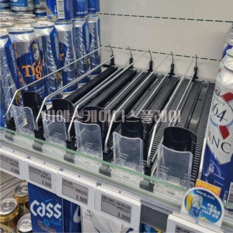 자동 정렬 트레이 캔음료 정리 냉장고 자동디 스펜서 푸셔