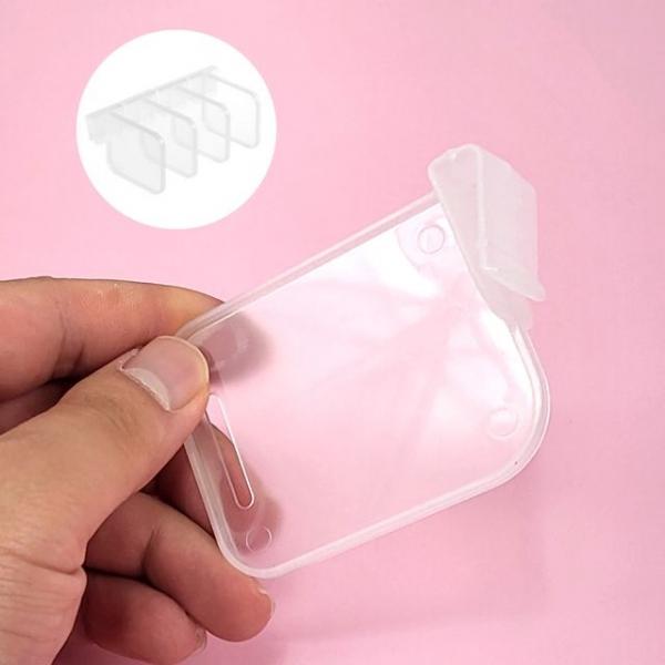 냉장고 문 칸막이 정리 홀더 간편 수납 4P