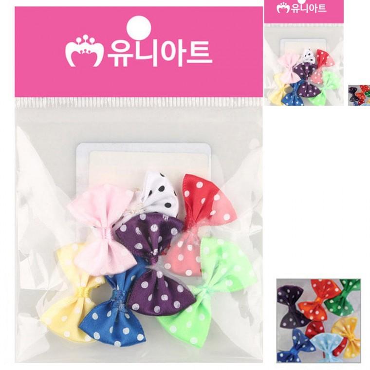 땡땡이리본 대 색상혼합 포장타이 화분리본 포장리본끈