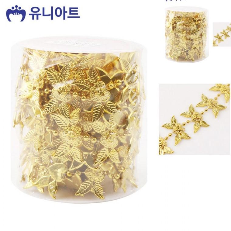 롤체인줄 금색 비즈체인 롤비즈줄 롤체인비즈
