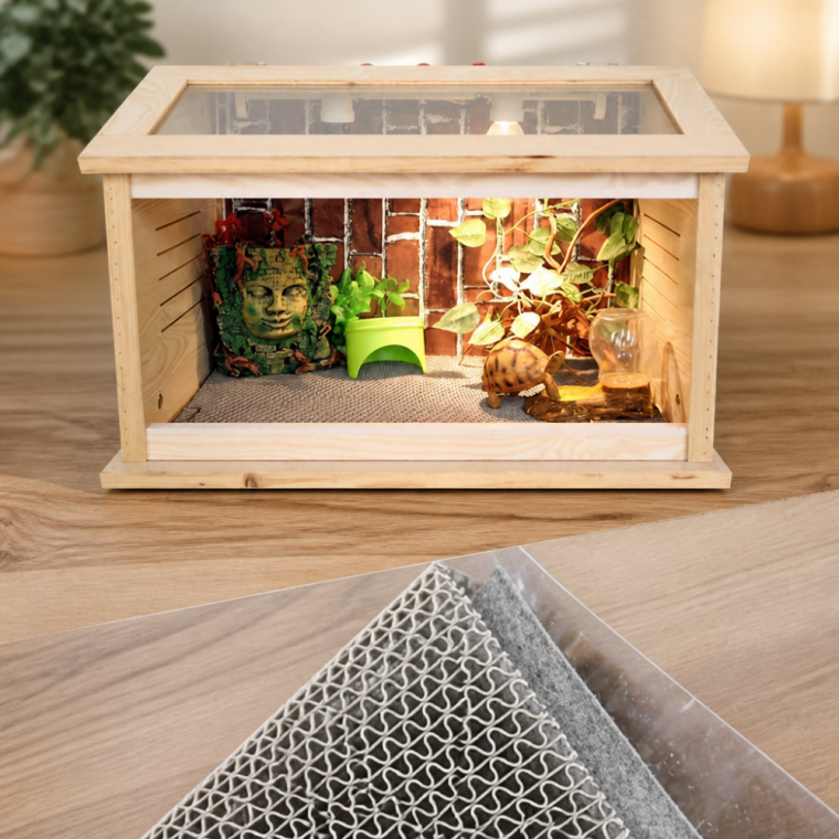 파충류 사육장 보습 방수 바닥재 패드 5 x 40cm 3in트