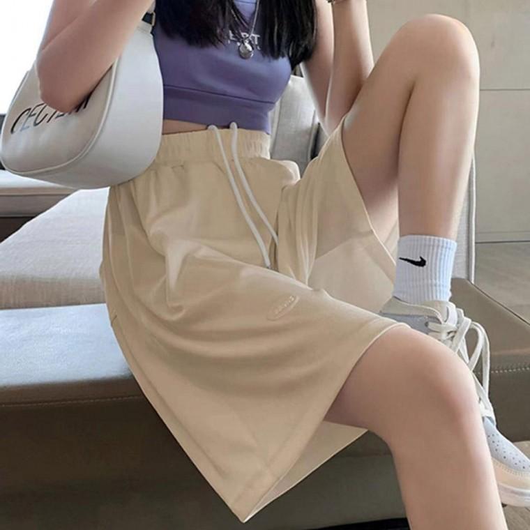 여성용 아이스 7부 심플 반바지