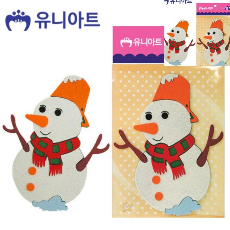 펠트 눈사람 만들기취미 어린이만들기 공예용품