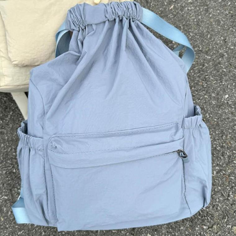 파스텔톤 패션 나일론 데일리 여성 백팩 조리개 디자인
