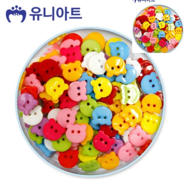 5000통 단추 곰 단추 플라스틱단추 포인트단추 부자재단추