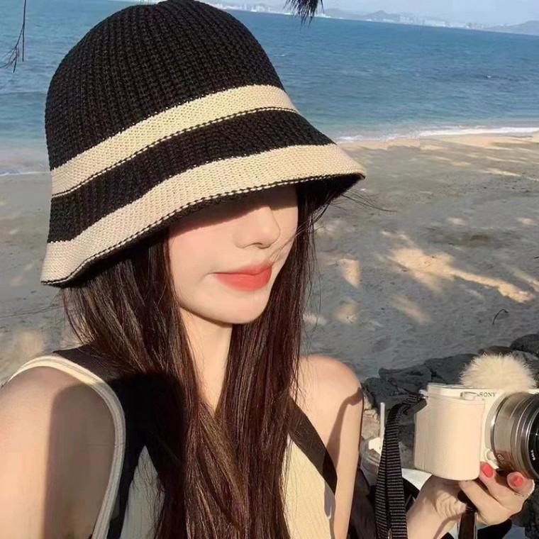 버킷햇 여자 여름 챙모자 벙거지모자 밀짚모자 가벼운 모자 KK1048