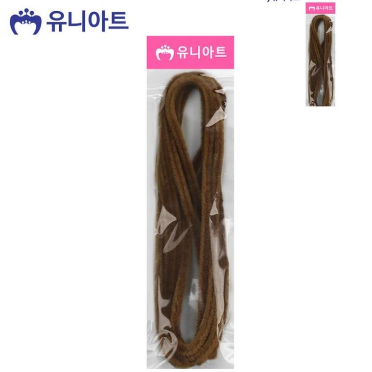 나만의 모루인형 만들기 인형재료 진갈색 모루철사 칼라철사모루 공예철사