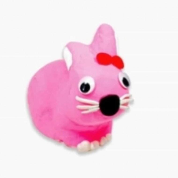 미술놀이키트 클레이 폼토끼 만들기 5P 토끼인형 만들기 점토공예