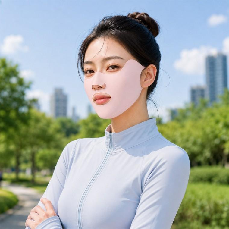 오픈형 페이스 마스크 등산 골프 마라톤 얼굴 햇빛가리개