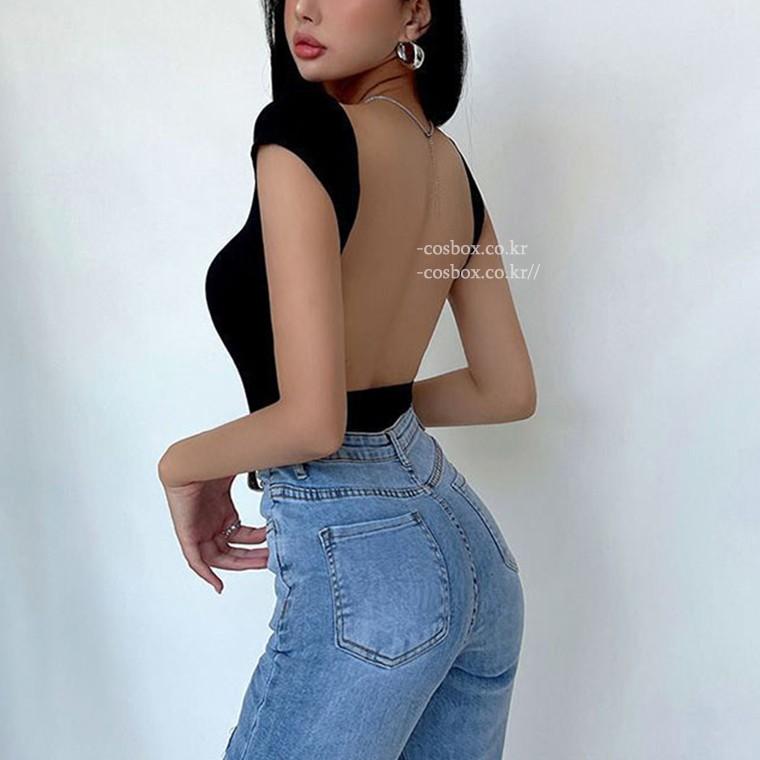 골지 올인원 슬림핏 스퀘어넥 하이레그 바디수트 헬스 바캉스 호캉스 워터밤