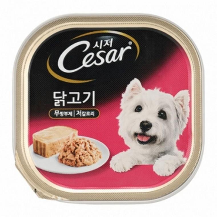 강아지 시저 닭고기캔 100g 1P 애견 습식 사료 간식