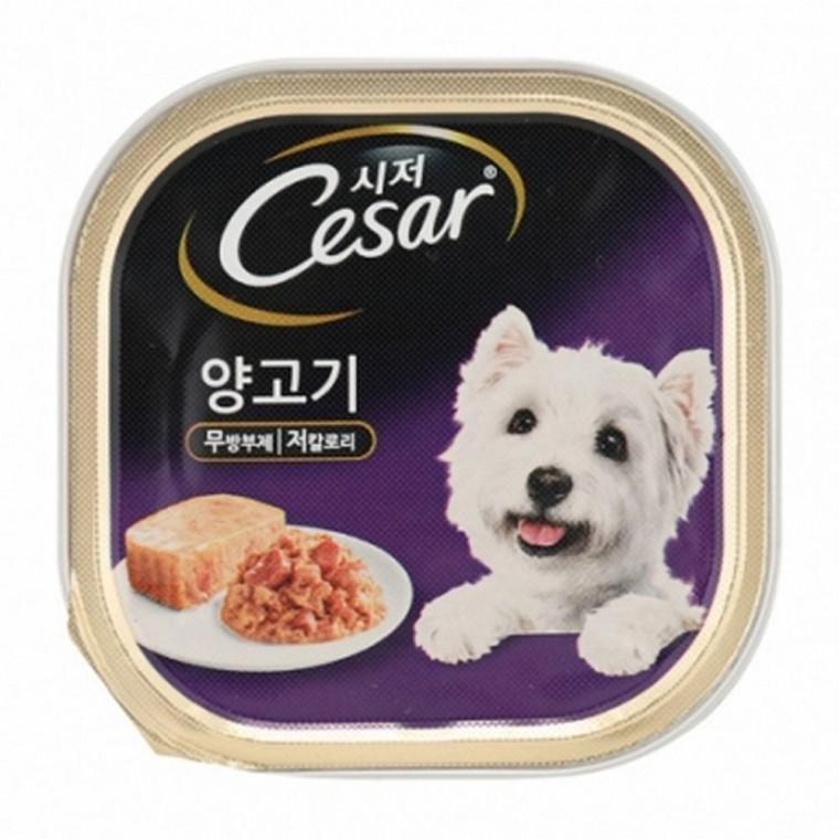 강아지 시저 양고기캔 100g 1P 애견 습식 사료 간식