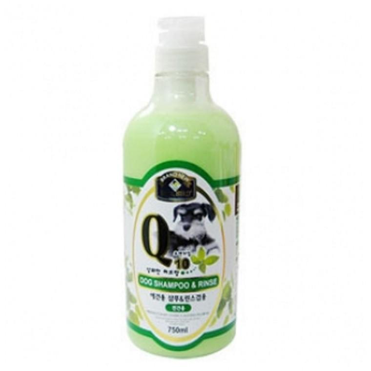 강아지 큐텐 샴푸 린스 허브향 750ml 반려견 목욕