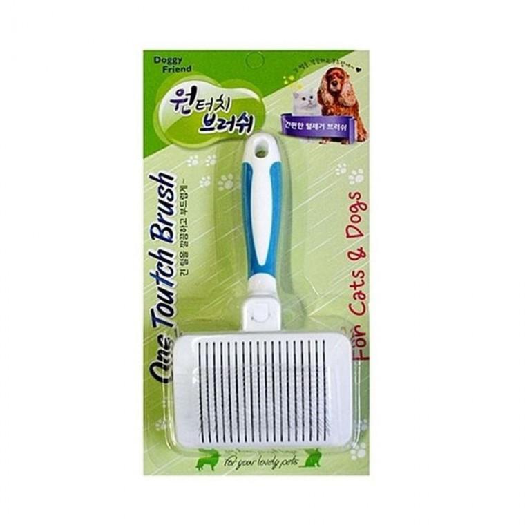 도기프랜드 P L 원터치 브러쉬 S 브러시 애견 강아지 펫 브러쉬 빗 털