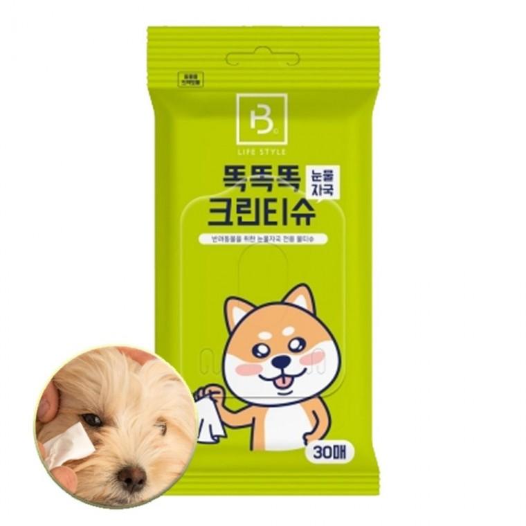 강아지 위생 크린 물티슈 눈물자국 30매입 1P 냄새