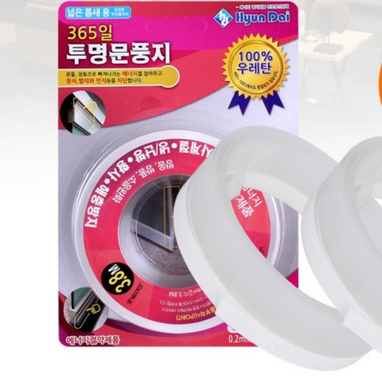 1 1 365일 투명문풍지 창문틈막이 소음방지스펀지