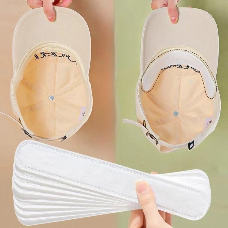 오염방지 모자 땀패드 10P 캡가드 땀흡수 셔츠 화장품 속옷 운동 골프 스티커 패드