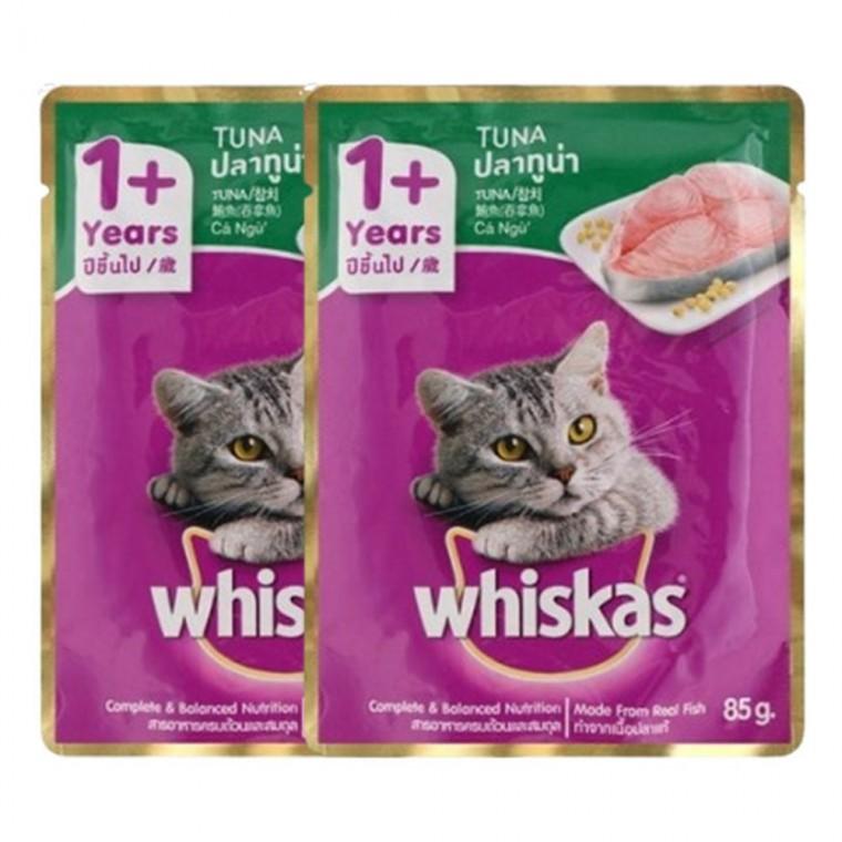 반려묘 습식 사료 참치 80g 2P 성묘 영양 파우치 주식
