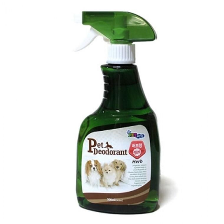 강아지 펫퍼스 탈취제 허브향 500ml 1P 항균 소독