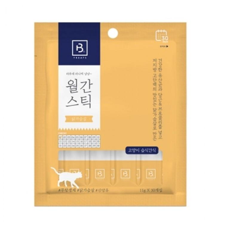고양이 습식 간식 닭가슴살 30개입 1P 파우치 스틱