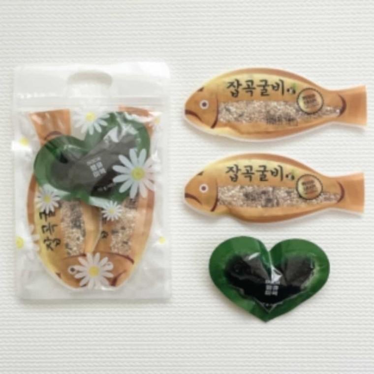 잡곡세트 하트미역 답례품 마가렛 생일답례품 옵션2