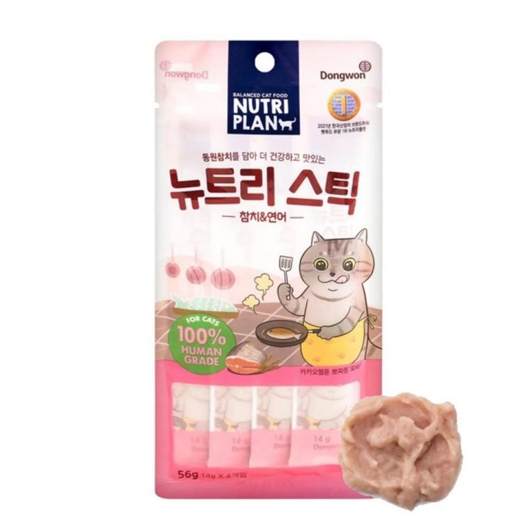 고양이 뉴트리 스틱 간식 참치 연어 4개입 1P 파우치