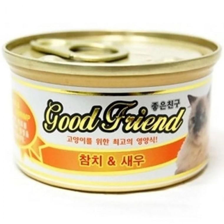 고양이 참치새우 통조림 85g 1P 영양 습식 사료 간식