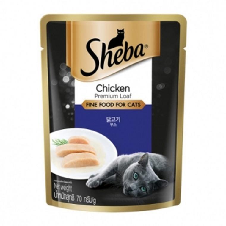 고양이 닭고기 무스 70g 1P 반려묘 습식 파우치 사료
