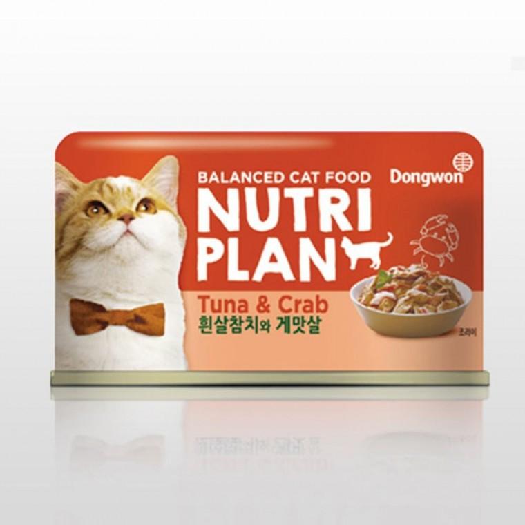 고양이 장건강 캔간식 참치 게맛살 160g 1P 통조림