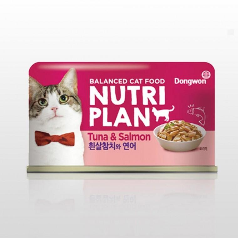 고양이 장건강 캔간식 참치 연어 160g 1P 통조림 영양